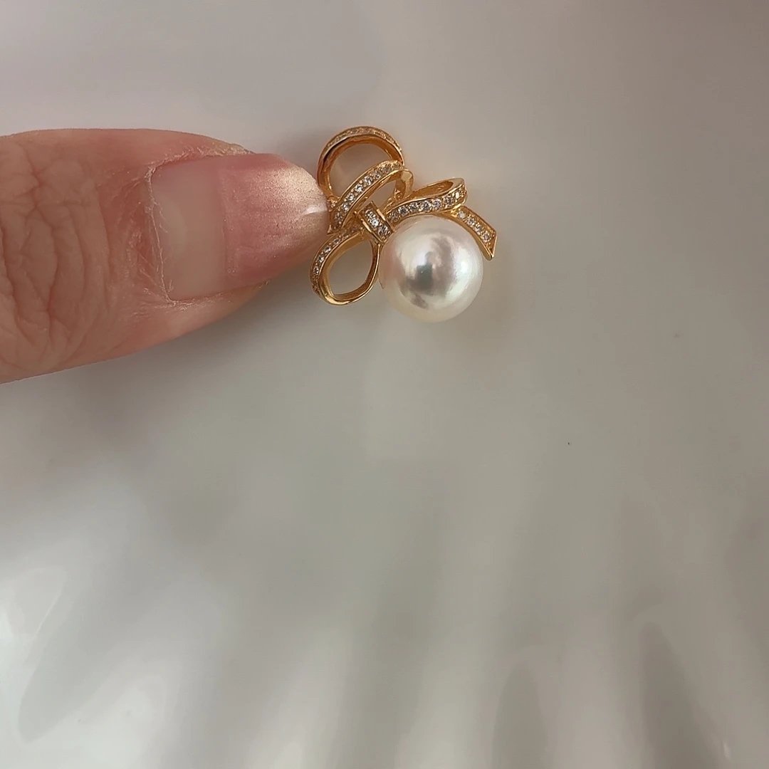 颈饰海水珍珠银S925镶嵌