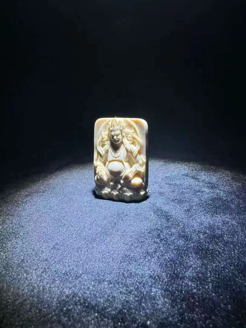 m50434 猛犸牙 黄财神 精雕 手雕 满雕 方牌 牌子