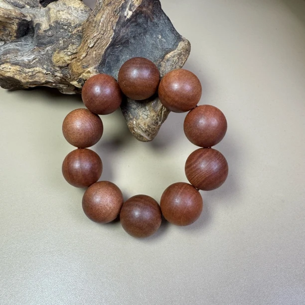 老山檀香2.5圆珠单圈手串（微瑕）