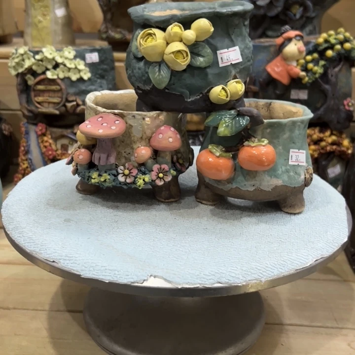 清***澈陶然多肉花盆百搭