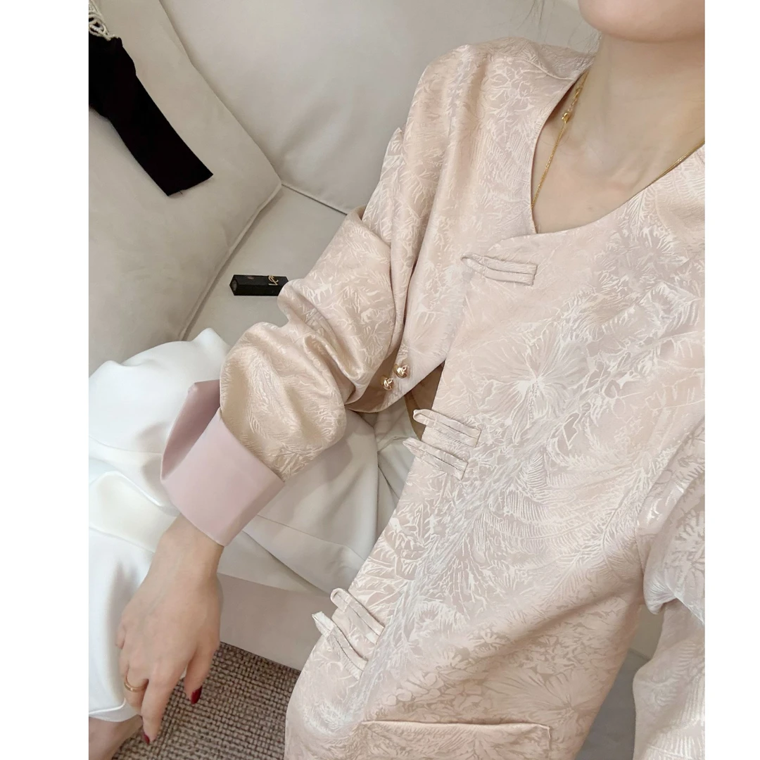 【大富私服】"富婆”高级风新中式提花刺绣外套贵气气质