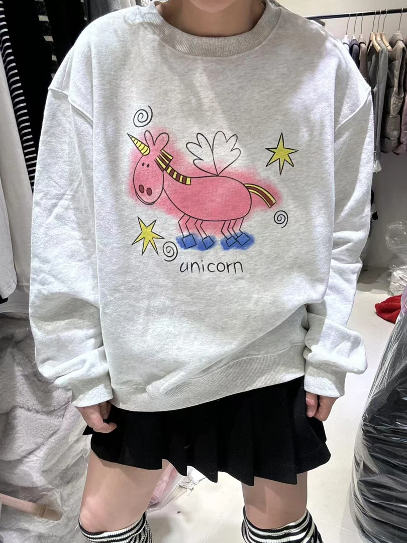 韩版卡通小马卫衣