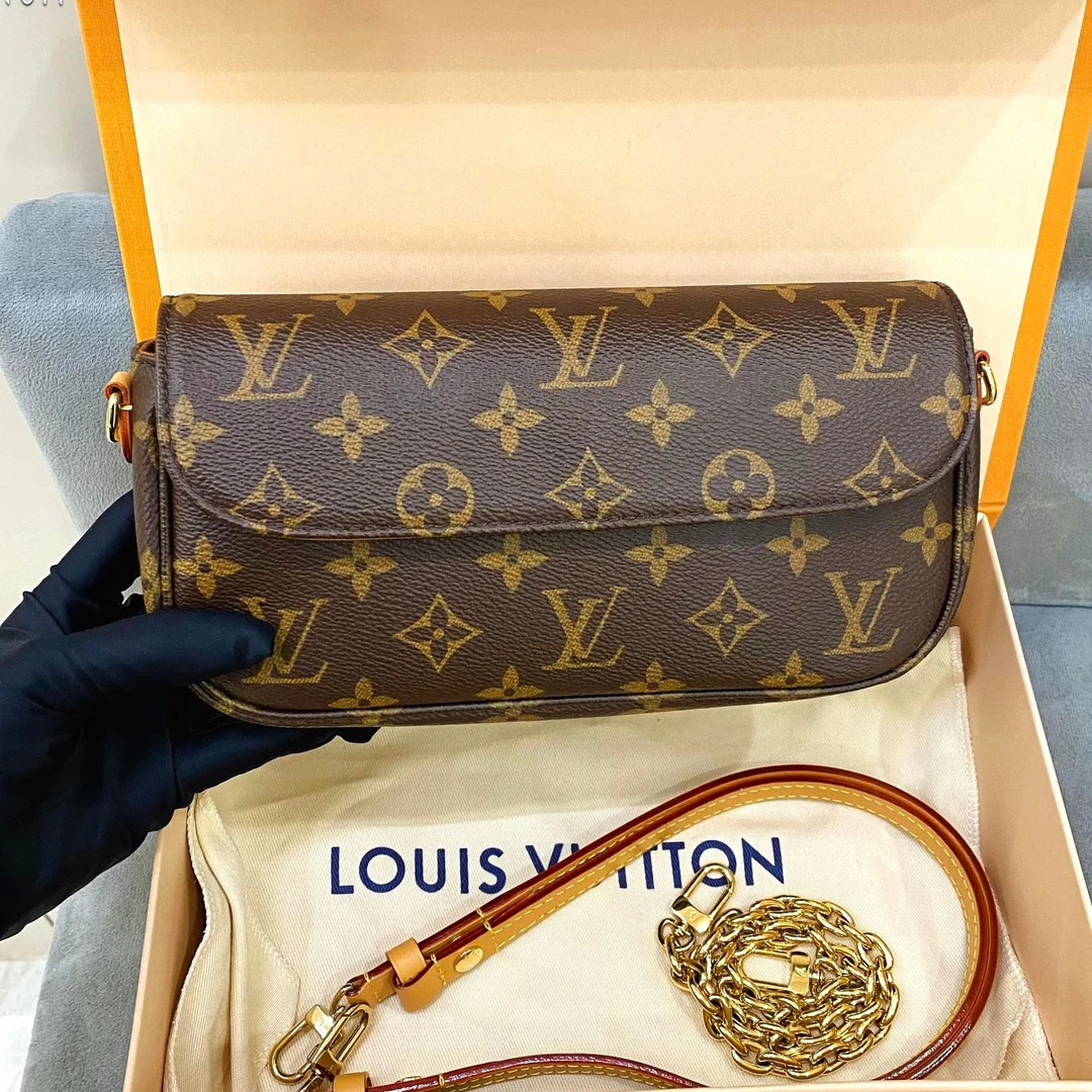 未使用 LouisVuitton/路易威登 经典老花ivy女士单肩斜挎包