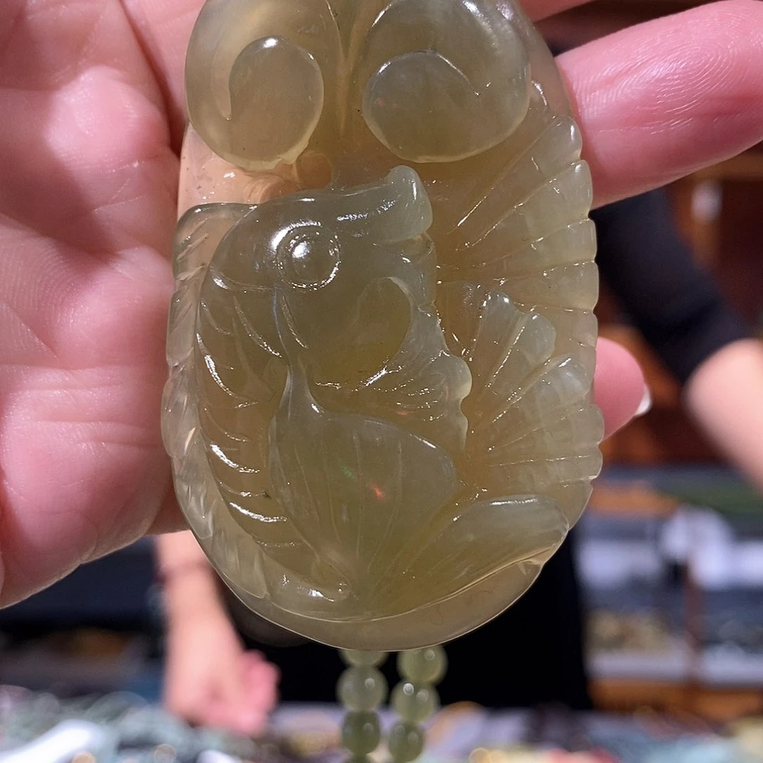 未镶嵌岫玉毛衣链