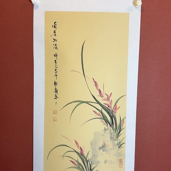 国画听兰老师花鸟
