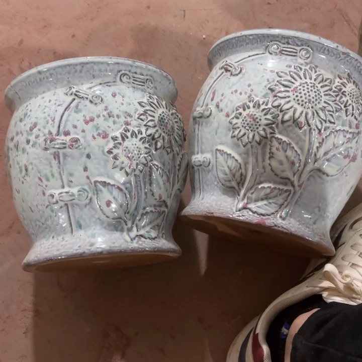 花盆紫砂口径20高度20两只正品