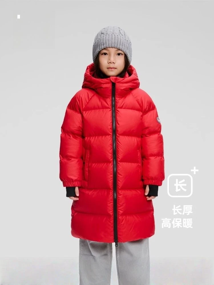 工厂直销儿童加厚长款羽绒服