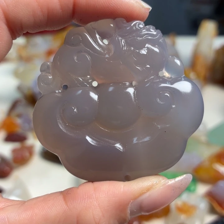 玛瑙/玉髓未镶嵌吊坠(不含链)