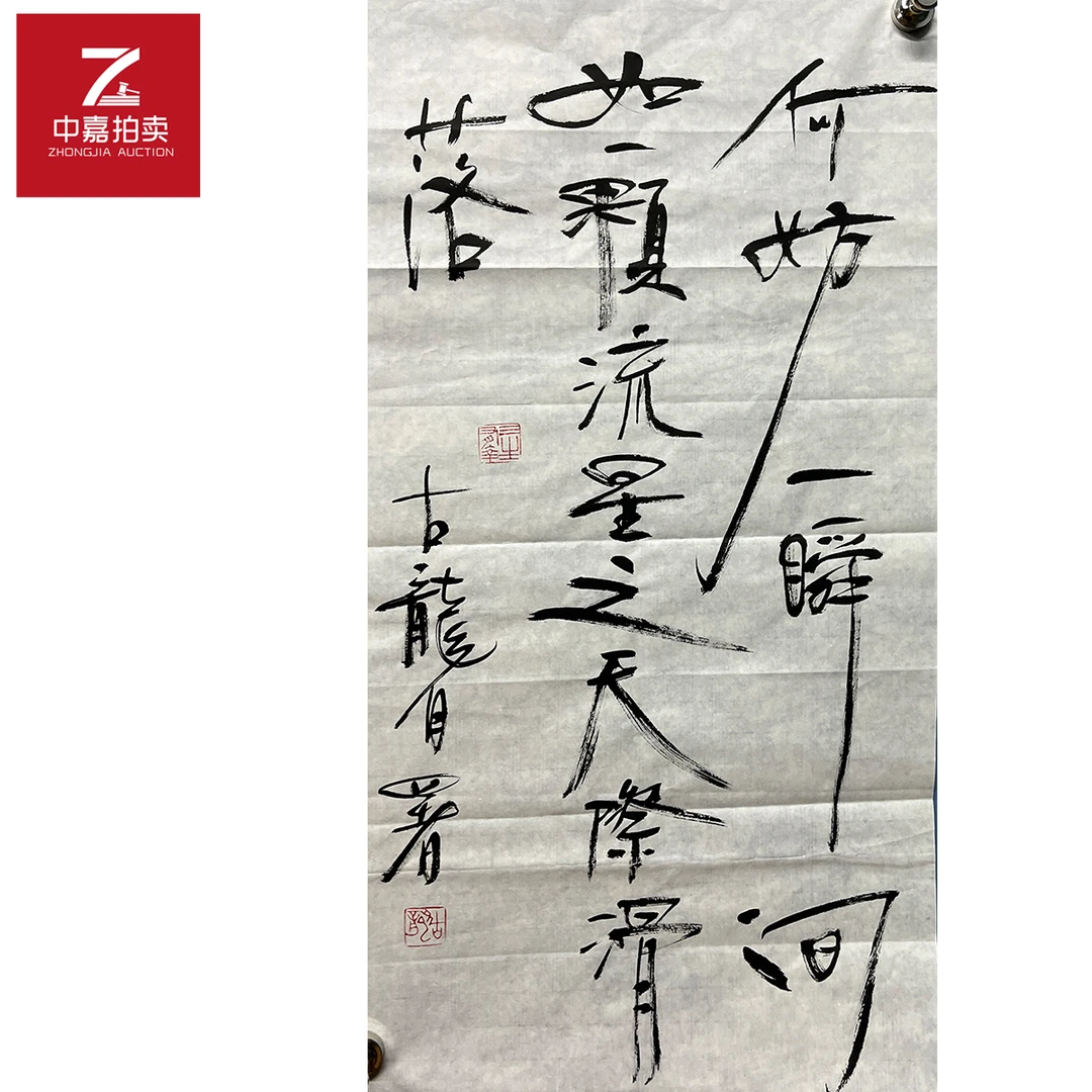 古龙书法软片何妨35x69