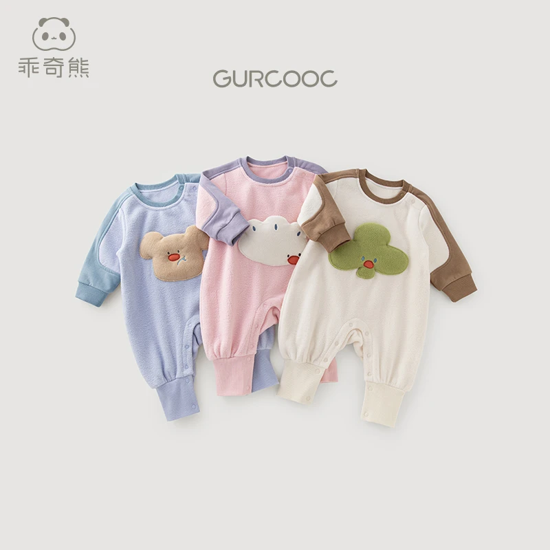 【可爱外出服】婴儿连体衣秋冬季保暖宝宝居家服哈衣爬爬服抗静电