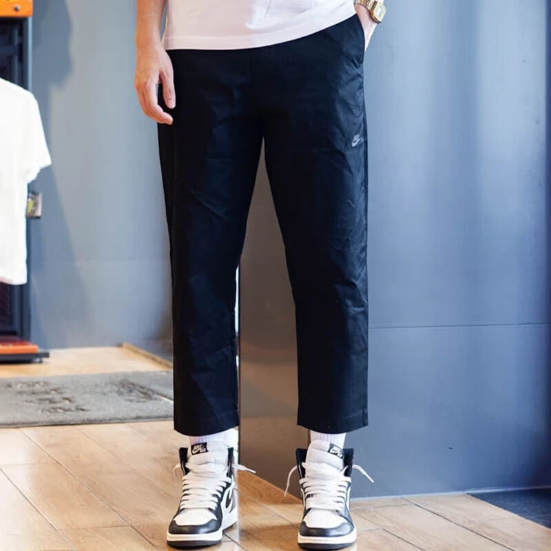 NIKE/耐克运动裤男裤梭织防风工装裤休闲裤直筒裤九分裤七夕送礼