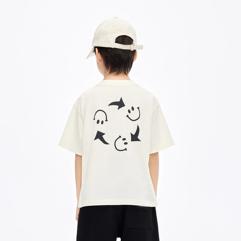 littlemoco童装男女童抑菌棉质爱心短袖T恤#KBD1TEET12