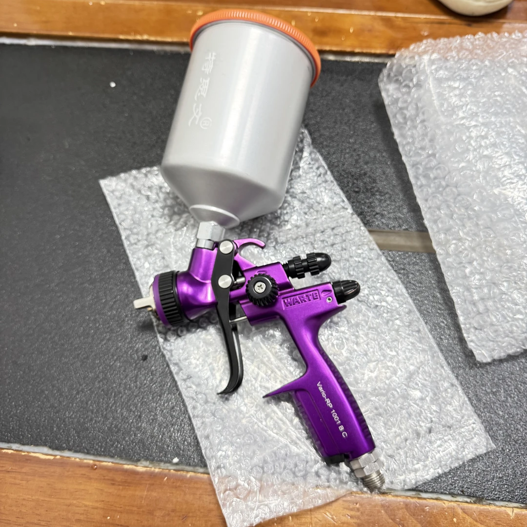 瓦尔特铝合金喷壶紫罗兰枪壶适用于瓦尔特喷枪喷漆枪手持式喷漆壶