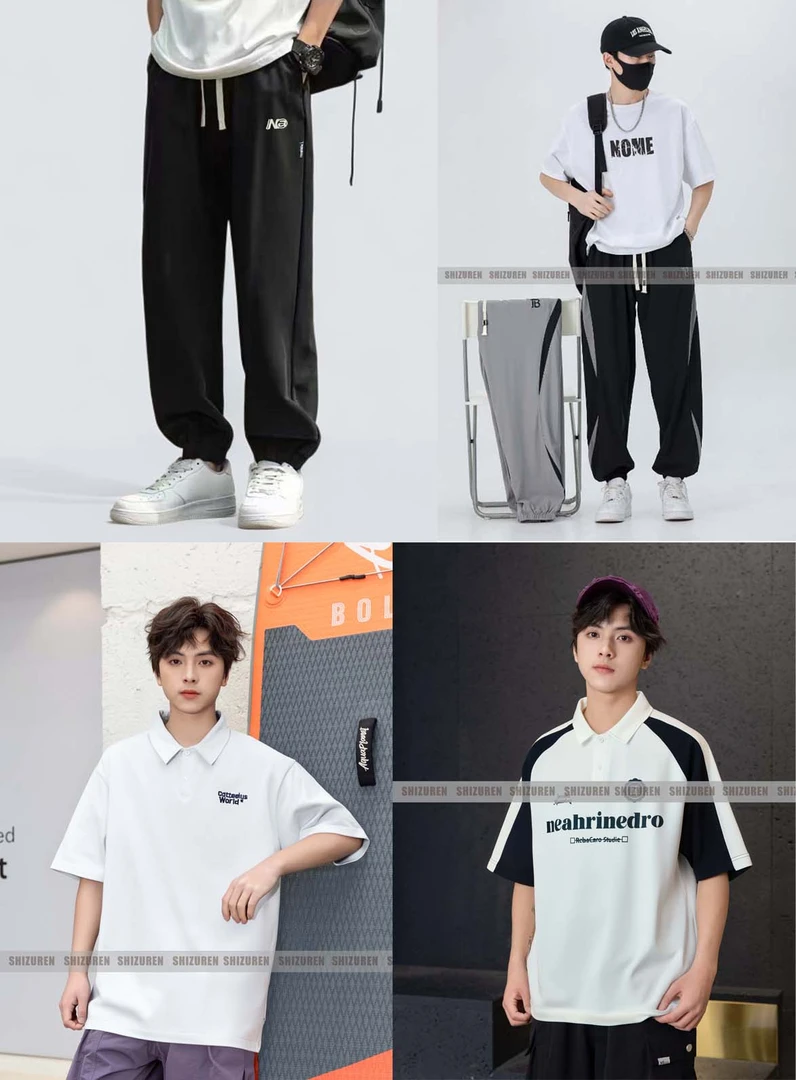 【加长裤401-500】夏季青少年男孩160-180大码直筒阔腿裤宽松男大码