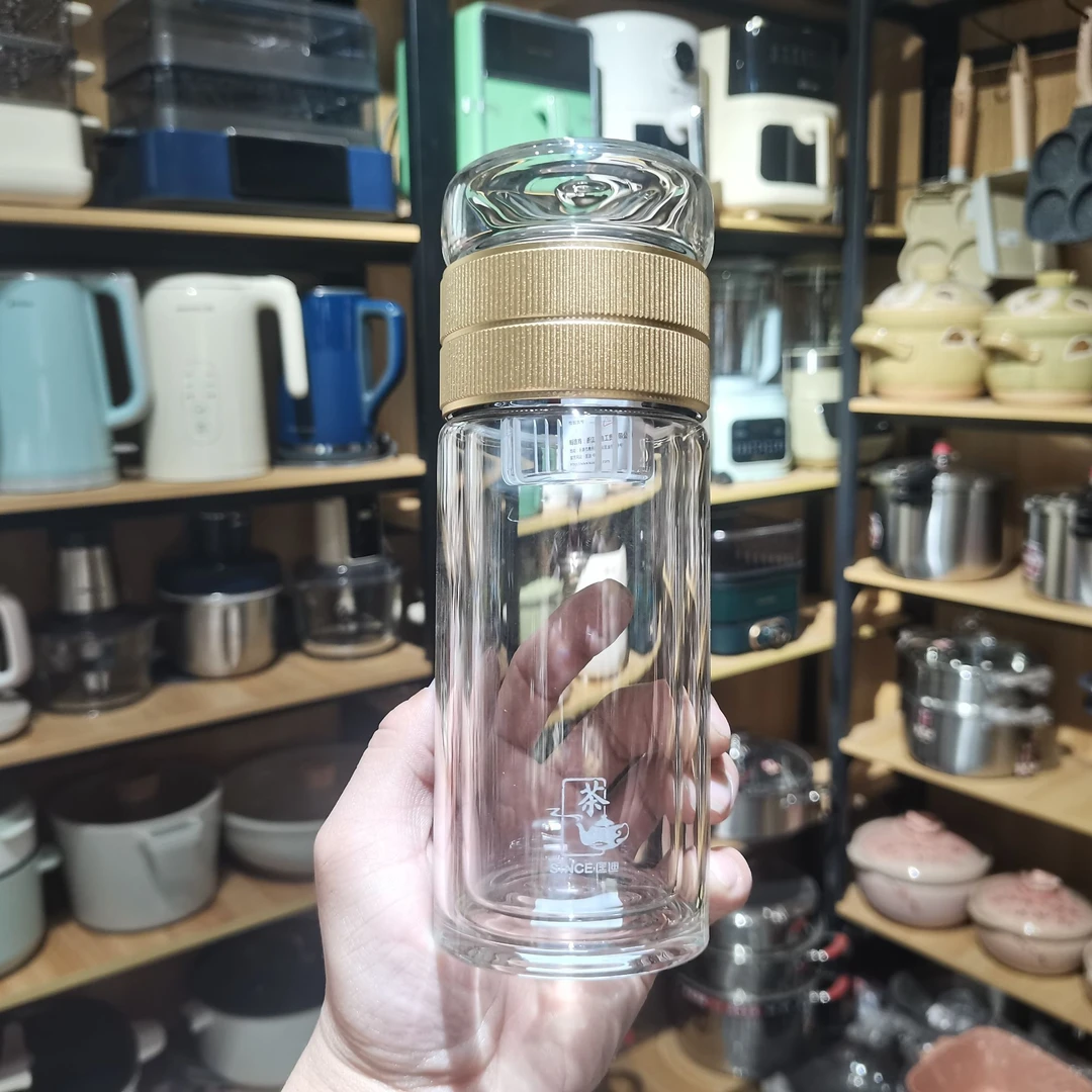 茶水分离玻璃水杯 直播