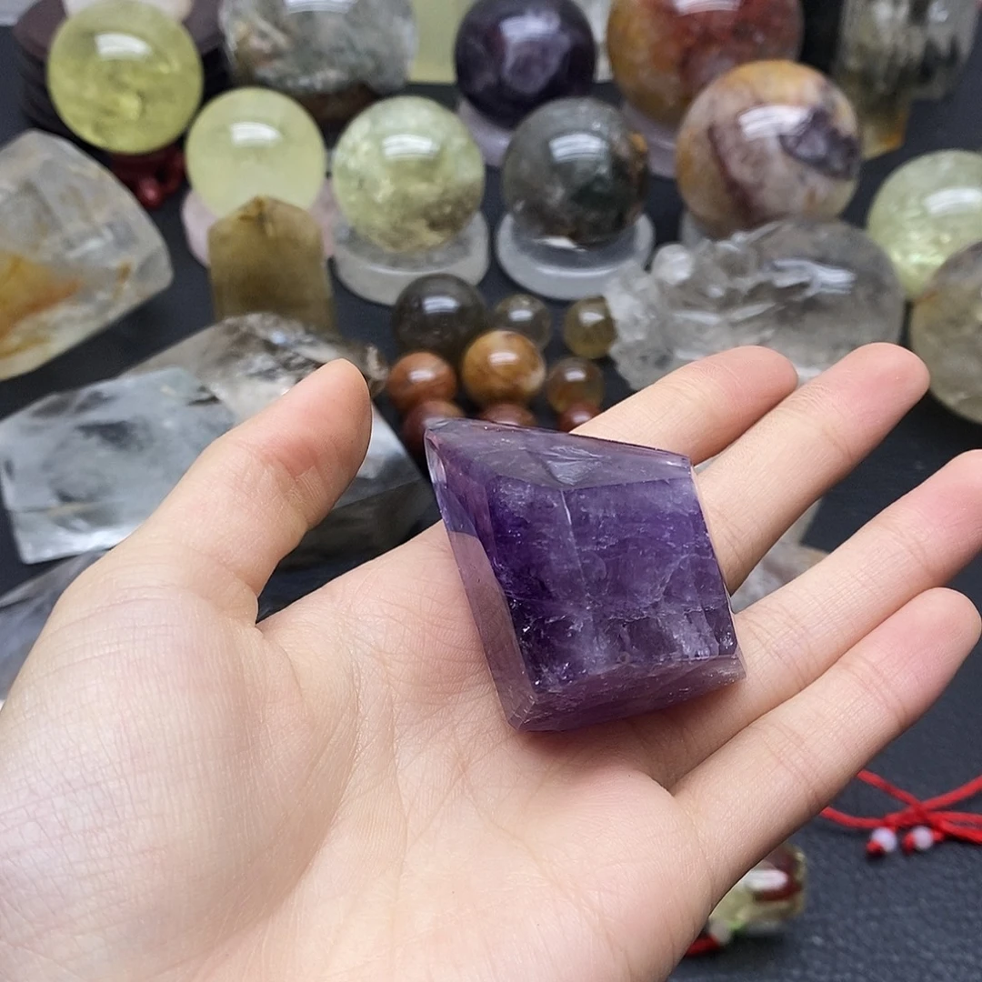 珠宝半成品水晶未镶嵌126水晶石