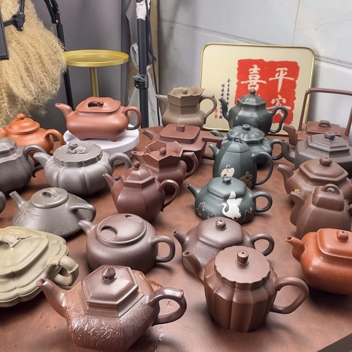 紫砂茶壶一**木紫砂壶壶