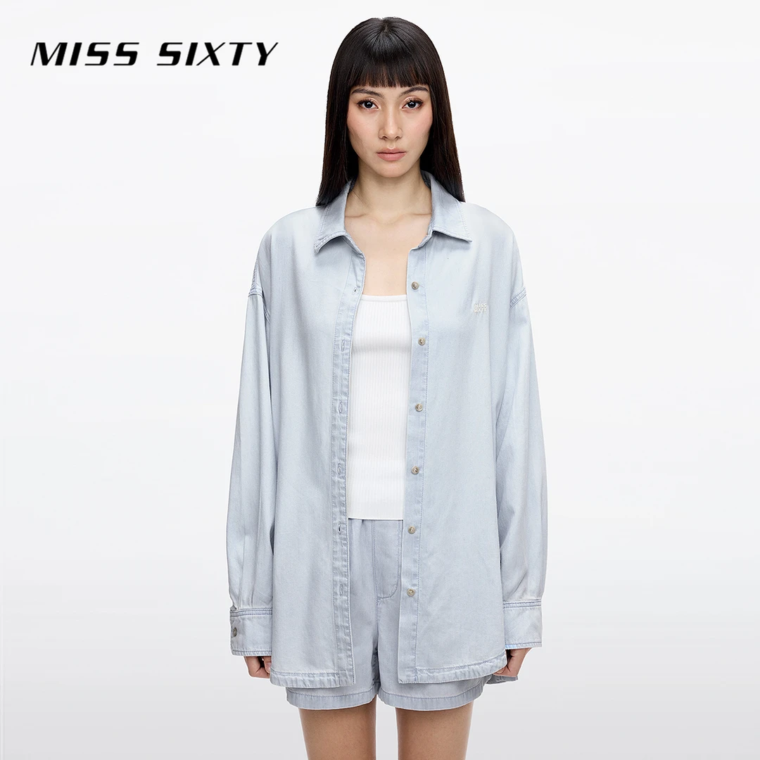 【赵老板专属】Miss Sixty2025春季新款长袖牛仔衬衫7609