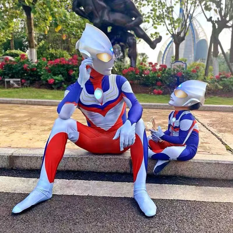 奥特曼连体衣cosplay赛罗迪迦捷德演出服儿童表演服饰万圣节成人