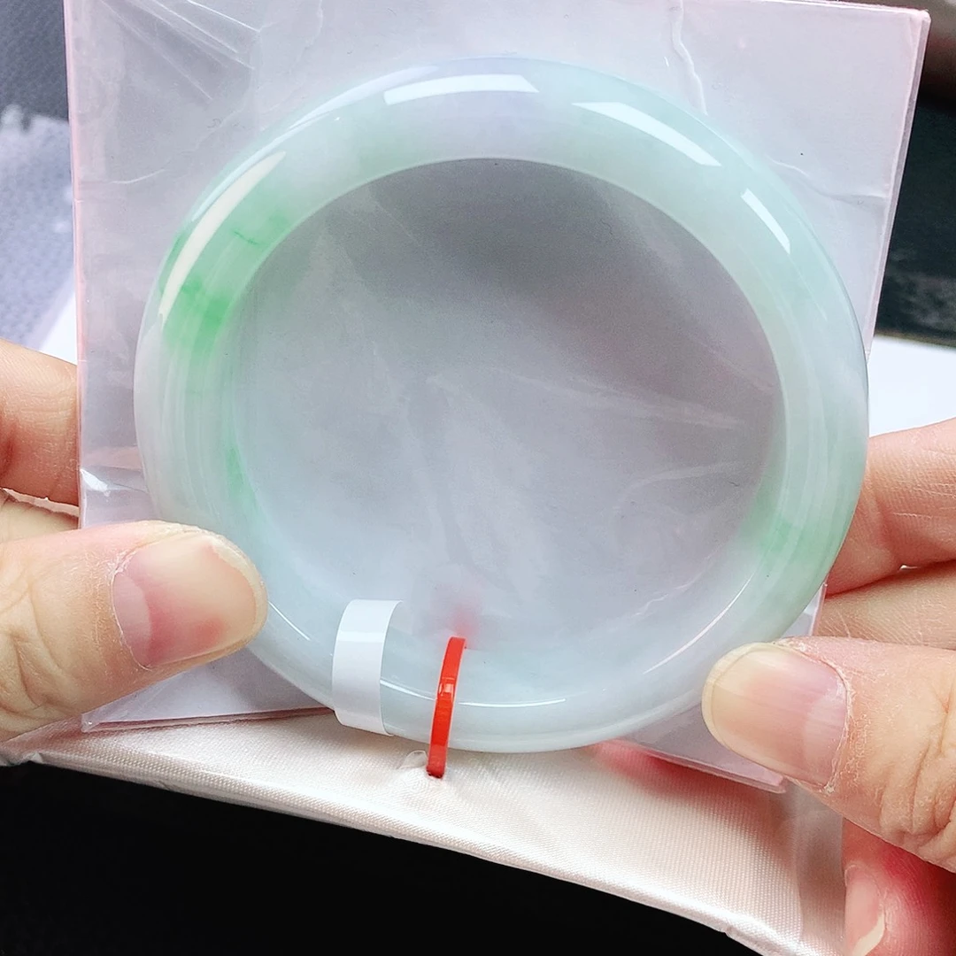 未镶嵌手镯翡翠56冰紫绿
