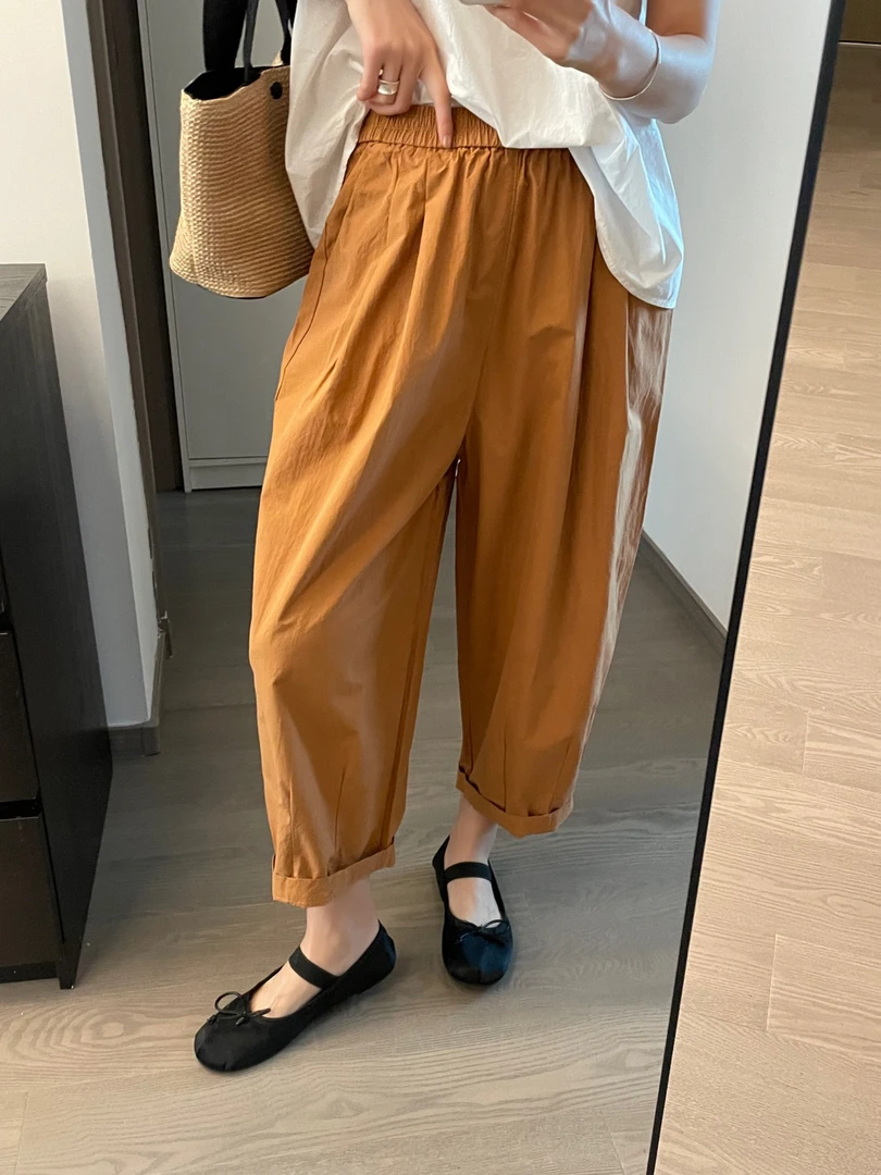 93196 主推爆款9色纸片休闲裤子