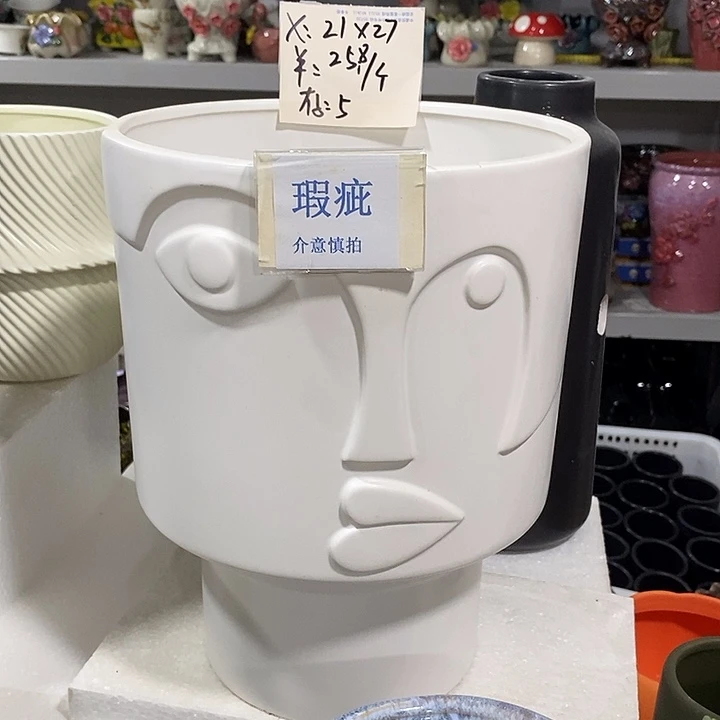紫砂花盆多肉植物盆瑕疵有孔