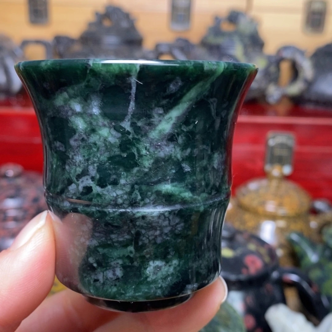 藏玉药王石福利款竹节杯100cc