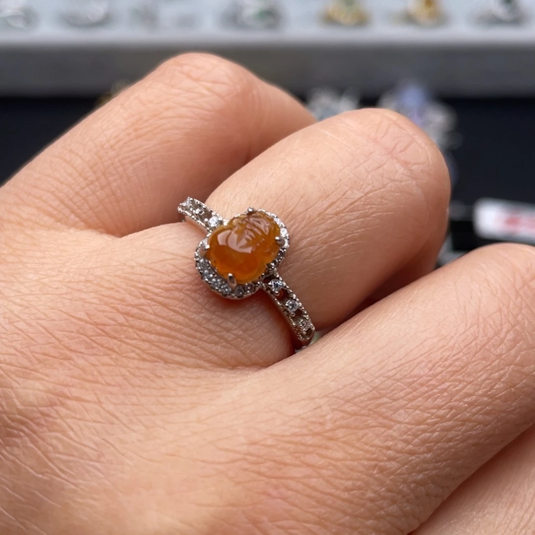 翡翠银S925镶嵌吊坠(不含链)