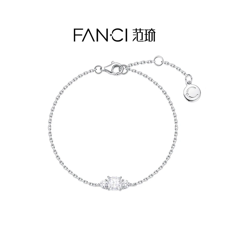 FANCI/范琦 925银手链 人鱼泪珠手链女款轻奢精致七夕礼物送女友