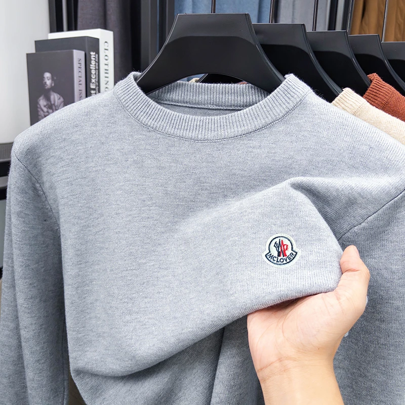 【蒙家撤柜】标准薄款圆领套头款秋季春秋衫加厚打底衫半高领羊毛衫