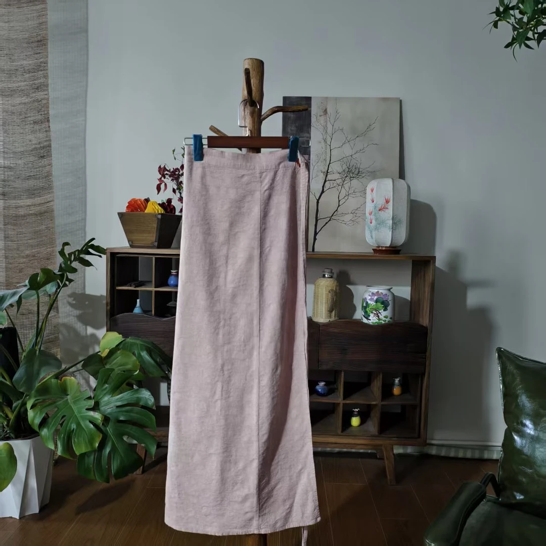 【大梅子推荐】设计款亚麻提花裹裙MXA8287BB