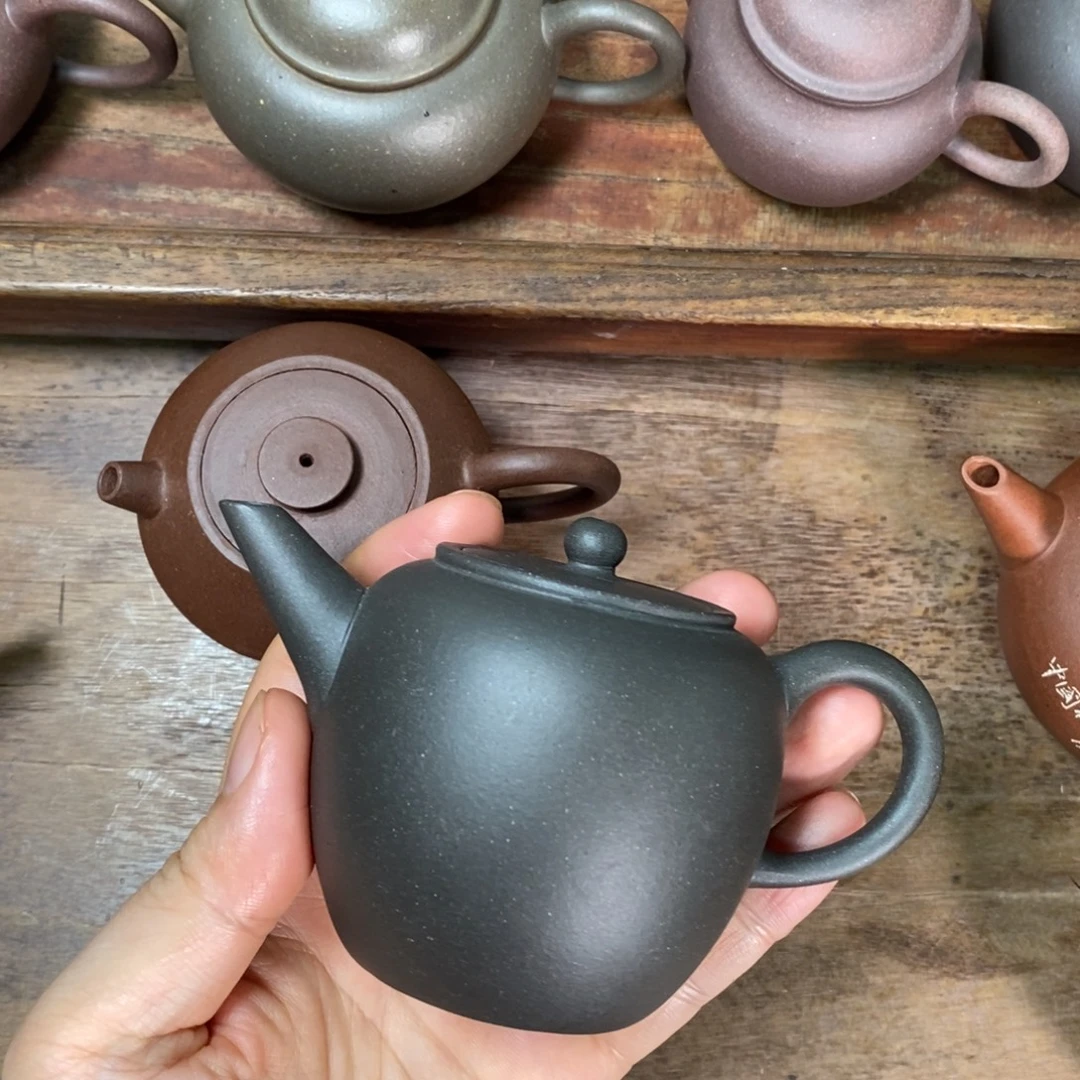 茶壶紫砂150cc黑料苹果