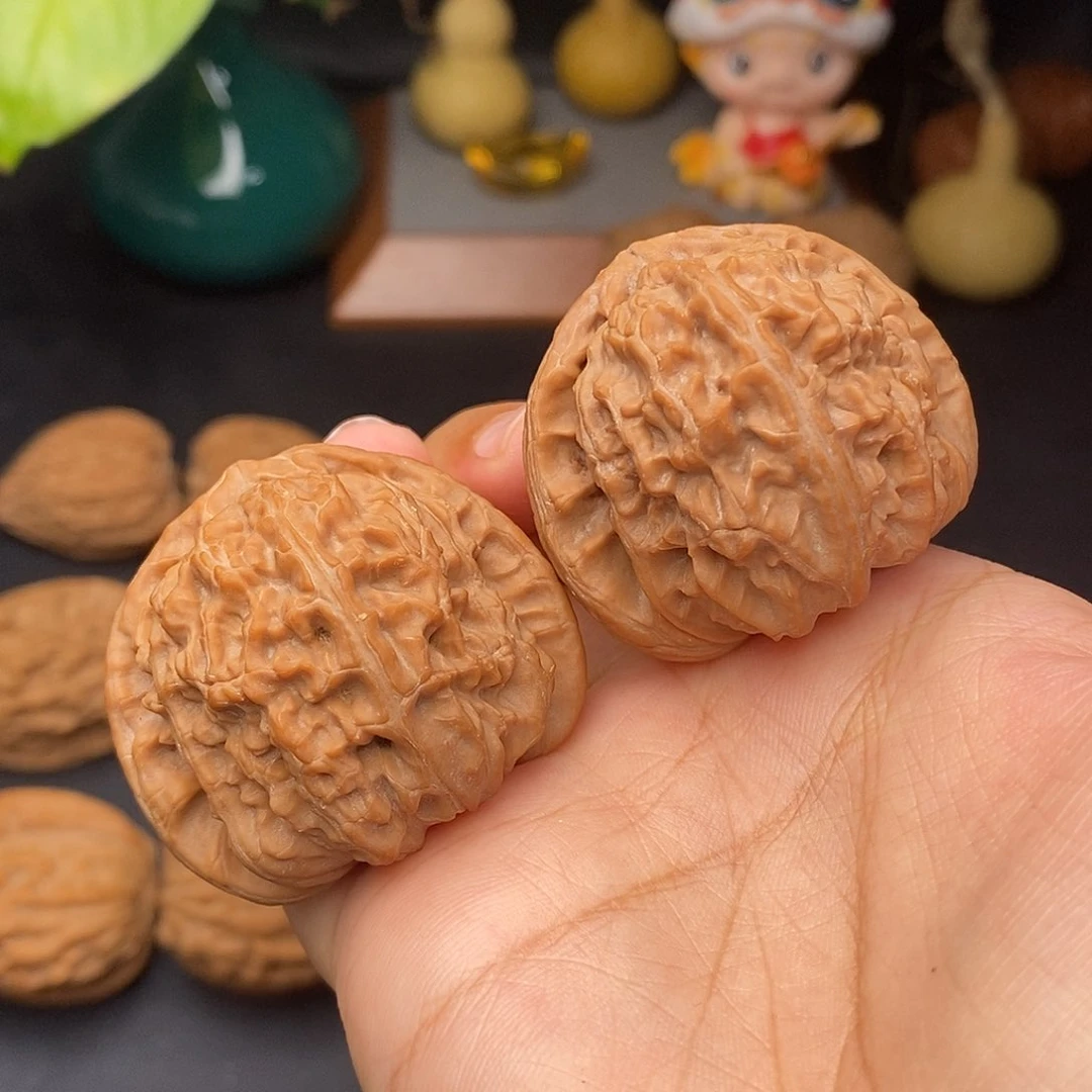 把件文玩核桃醋*白狮子全品42