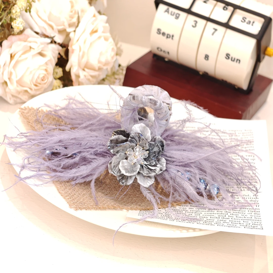 FNQ612法式复古风少女风千金风抓夹女百搭头饰