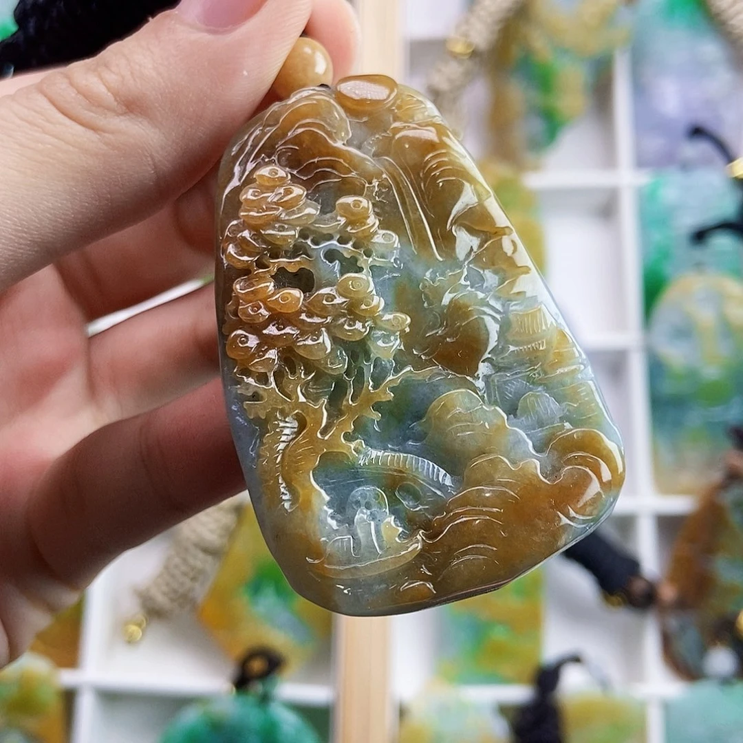 翡翠未镶嵌颈饰天然翡翠