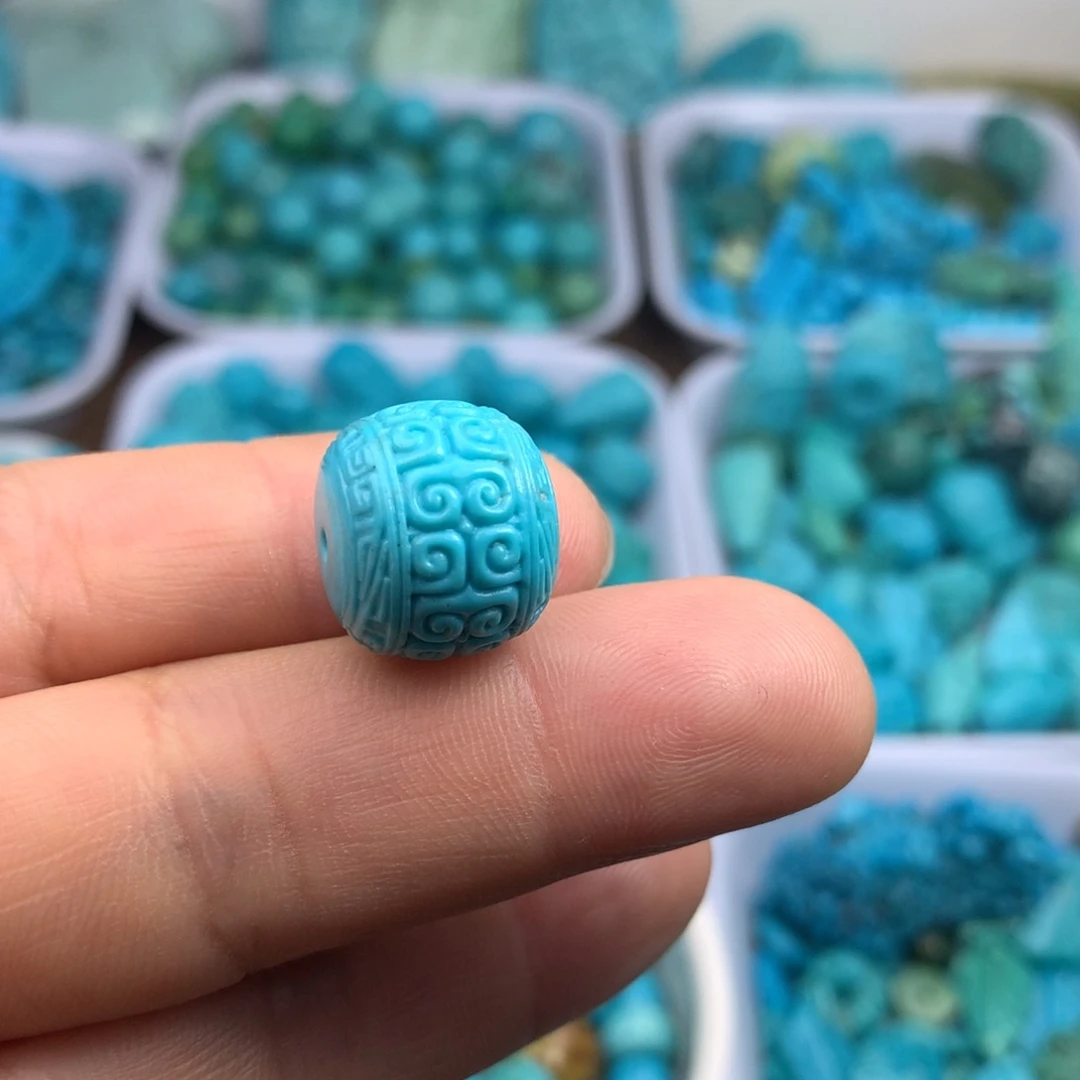 绿松石未镶嵌吊坠(不含链)15×13
