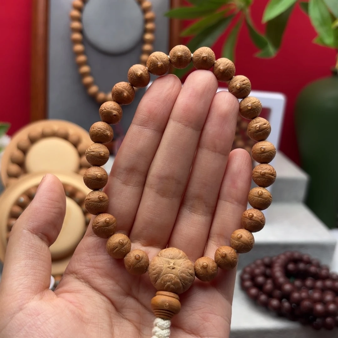凤眼菩提手串日**山10左右素串不要三通塔