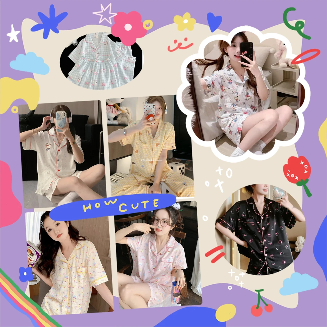 【春田花花专属】云朵棉睡衣套装女2025新款三件套甜美可外穿