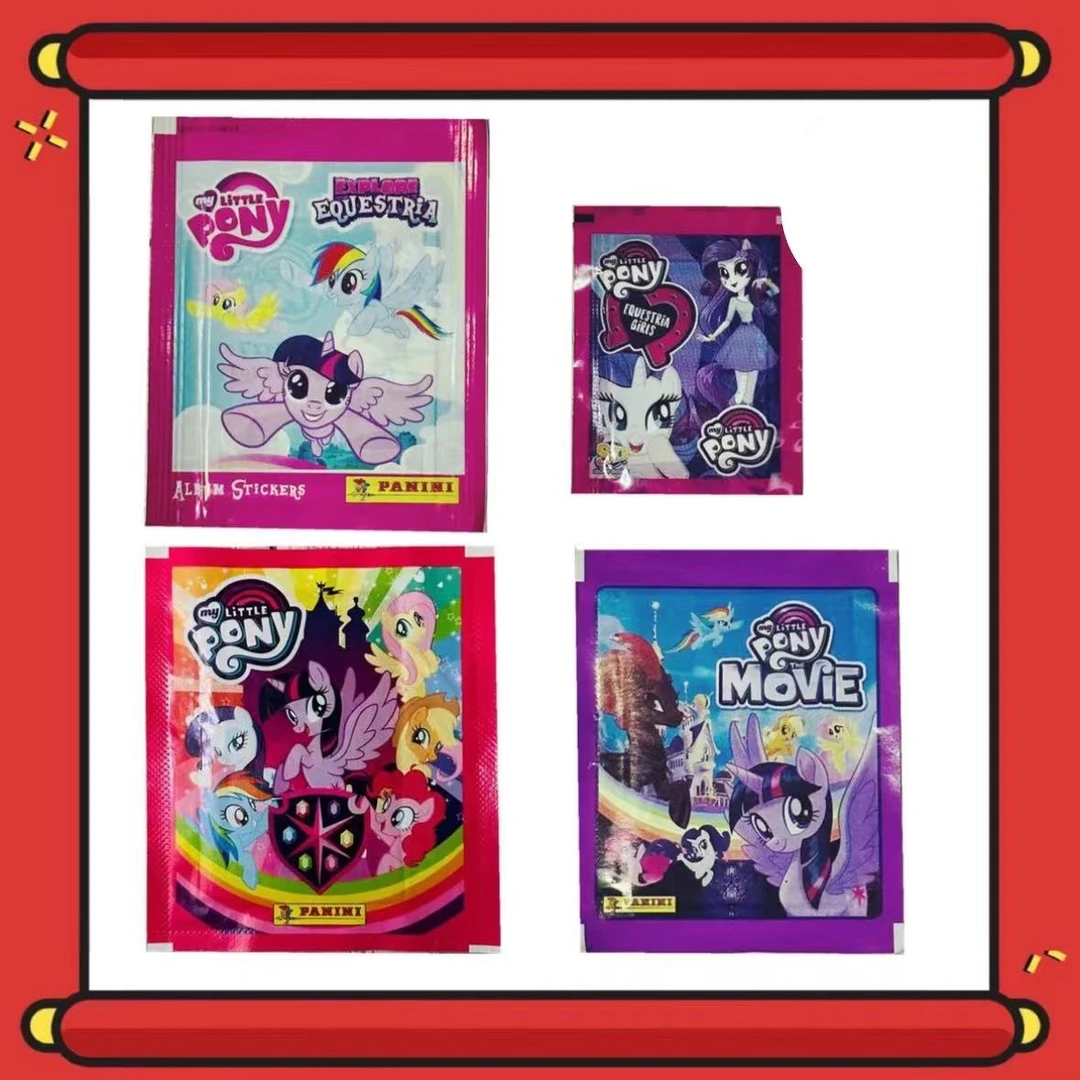 国潮玩具【拆盒】小马宝莉美版 儿童贴纸大电影 卡牌盲盒拆卡