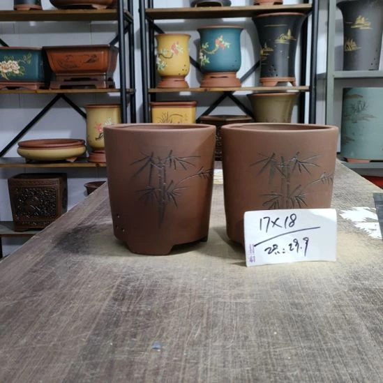 紫砂花盆库存尾货清仓