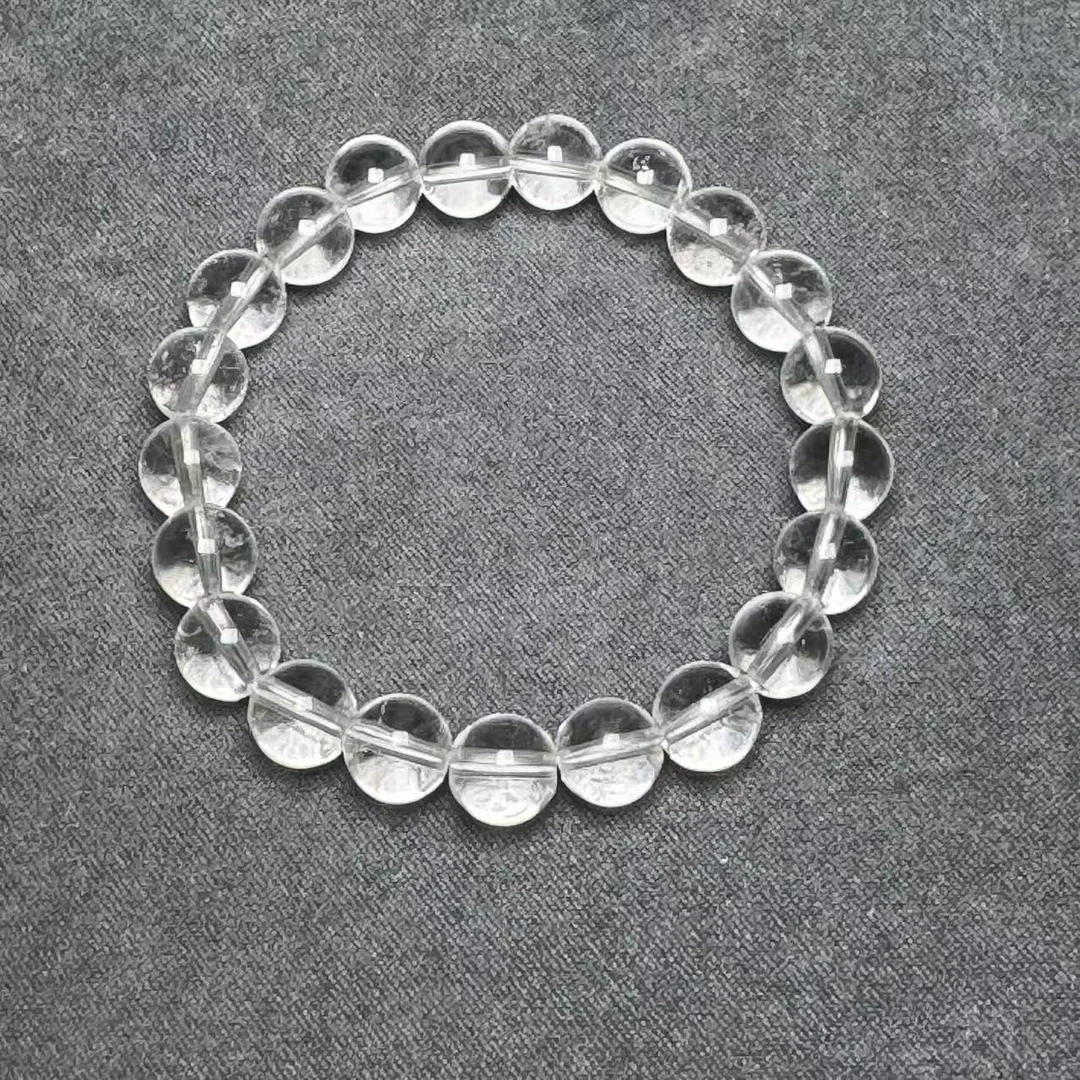 5700#白水晶单圈手串8mm