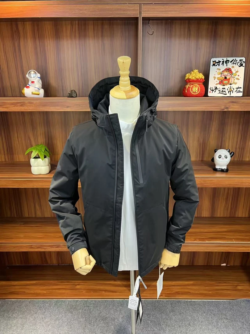 2025秋冬新款标准保暖长袖棉服棉衣连帽男款秋冬时尚商务百搭
