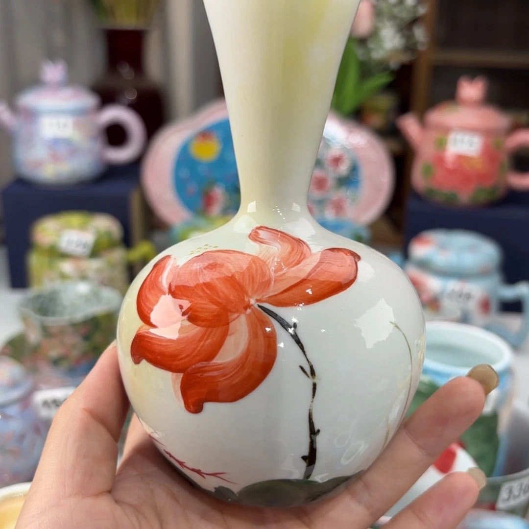 景德镇手绘高温釉下彩陶瓷茶具