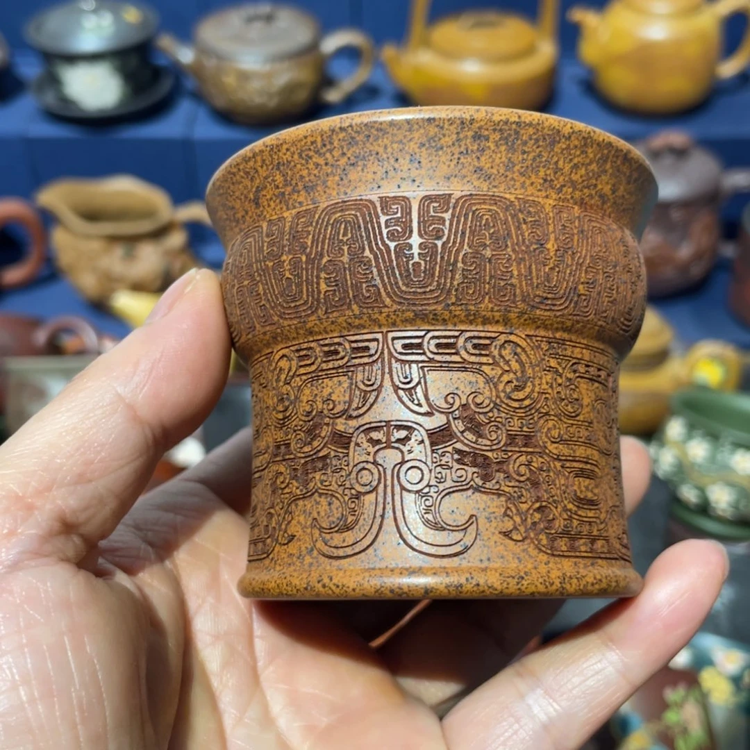 原矿紫砂手工主人杯