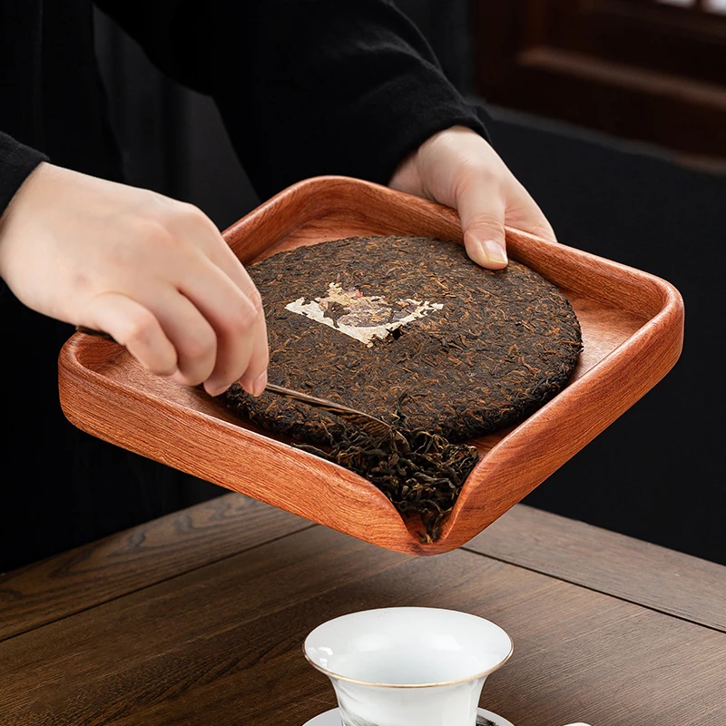 分茶盘实木一体茶具托盘茶饼撬茶盘普洱茶刀茶针高档茶道配件用品