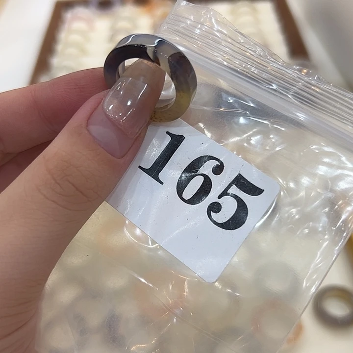 玛瑙/玉髓合金戒指165港11