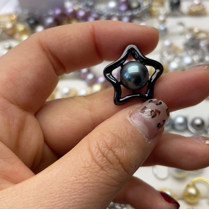 海水珍珠吊坠(不含链)银S925镶嵌