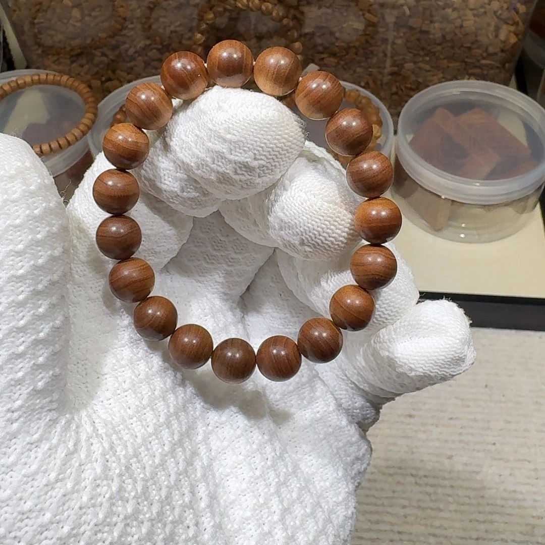 檀香木手串/手链焦糖玛奇朵1.0虎皮纹黑肉