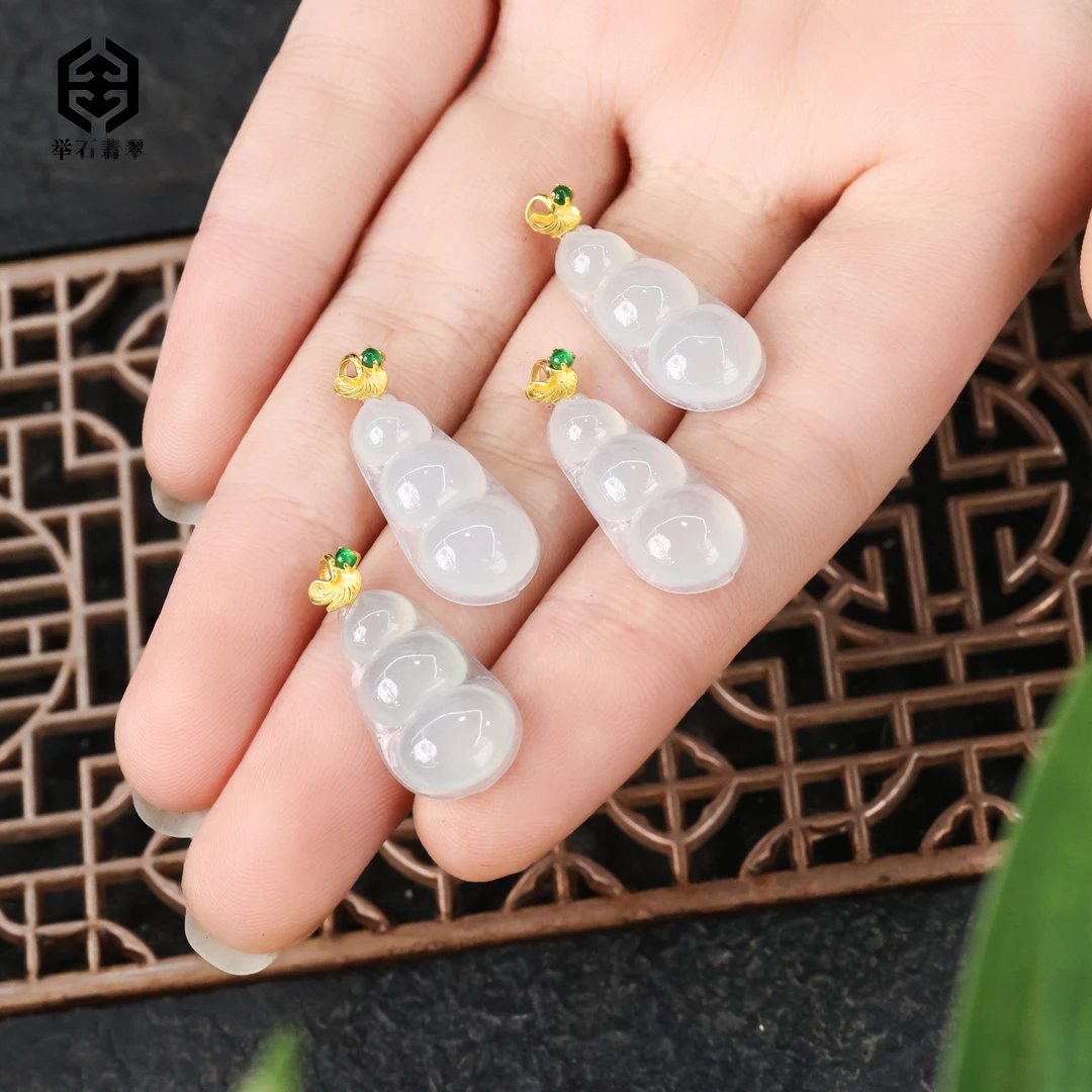 【举石臻品】TH0108-396-10翡翠吊坠18k(一件/多样性发）X