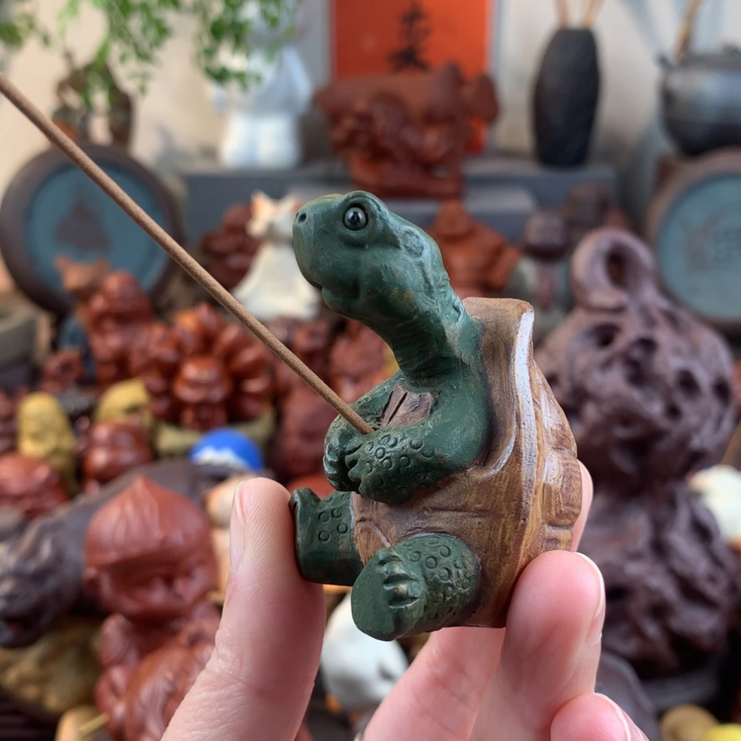 紫砂茶宠精工纯手工发财龟